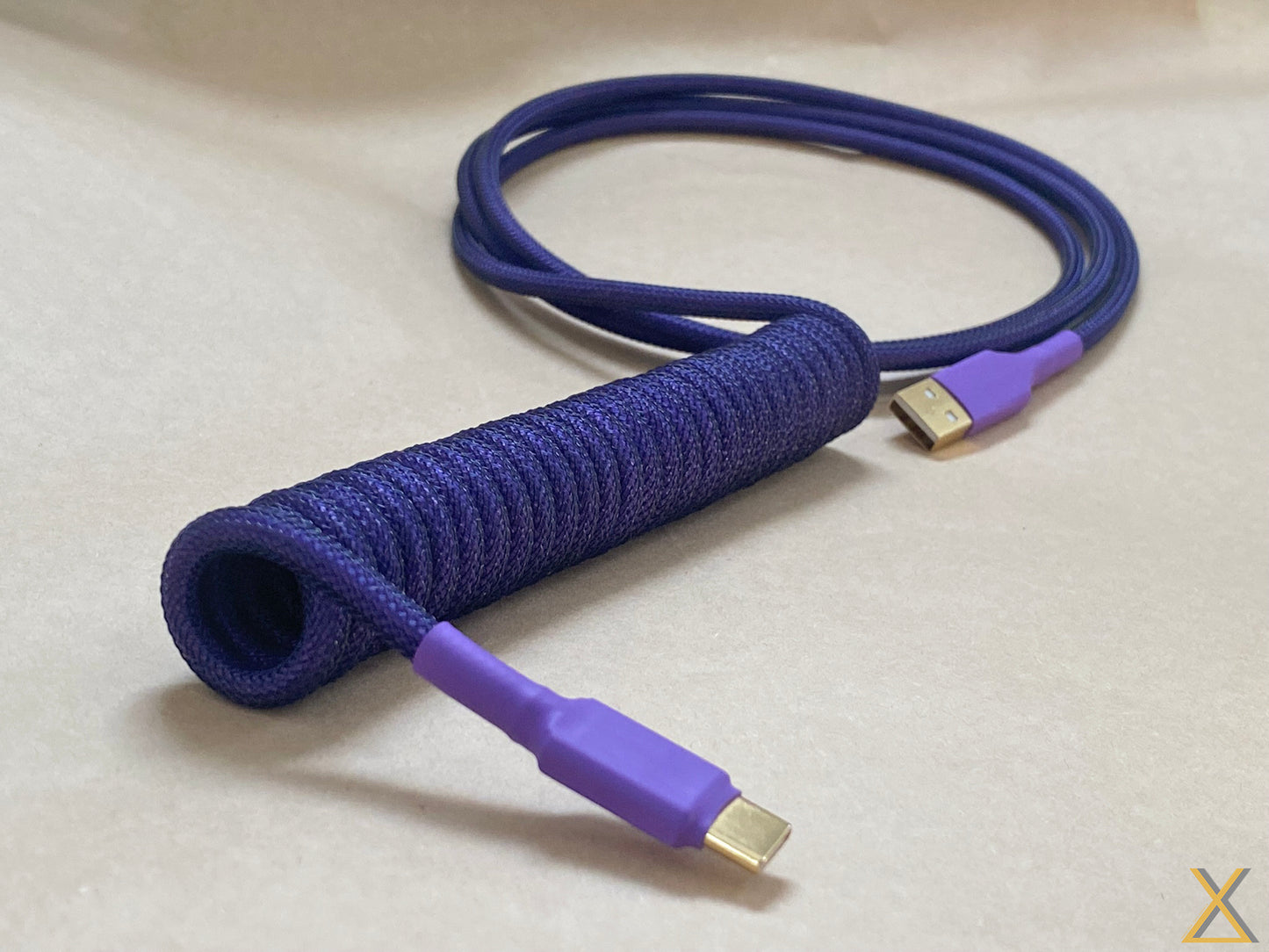 Custom Coiled Keyboard Cable - No Detachable